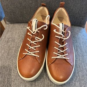 Ecco brown leather women’s walking shoes, never worn.